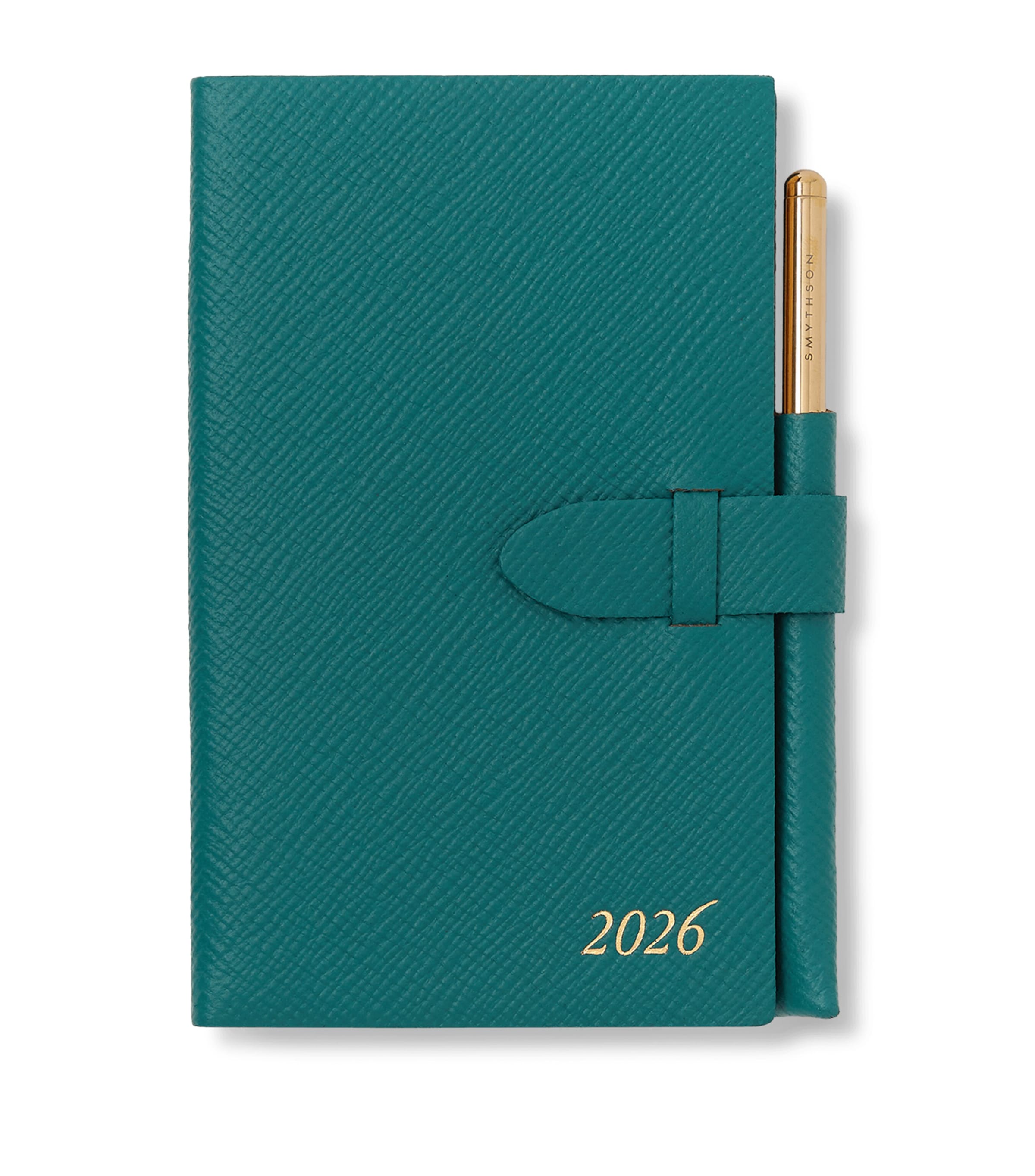 Smythson Panama Leather 2026 diary with pencil (British brand)