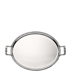 Christofle silver-plated Malmaison oval tray 53cm x 42cm - British product