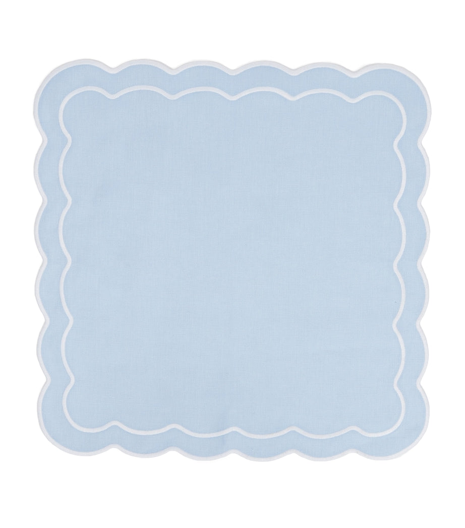 Maison Margaux Bella Blue napkins set of 4, imported from the UK