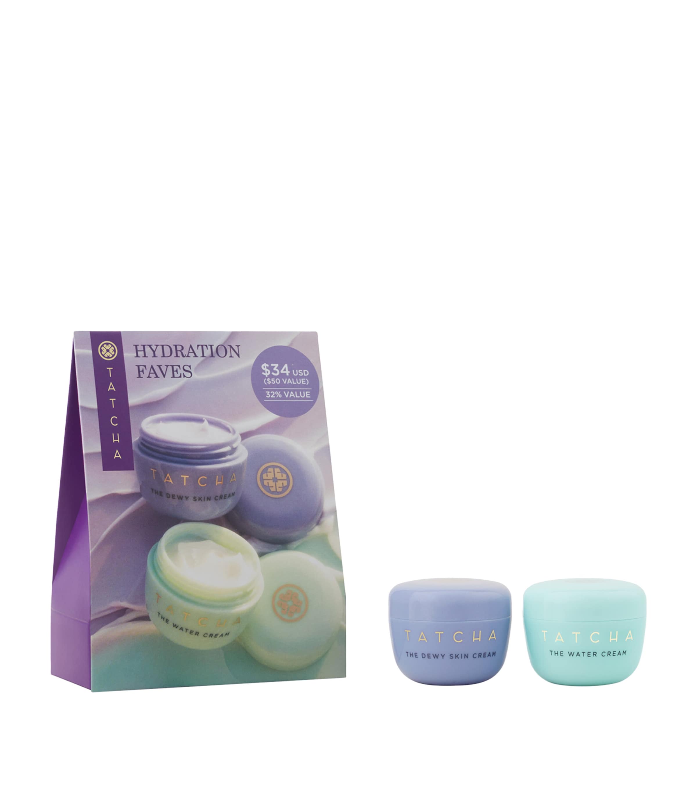 Tatcha moisturiser duo skincare set 2 x 15ml (British brand)
