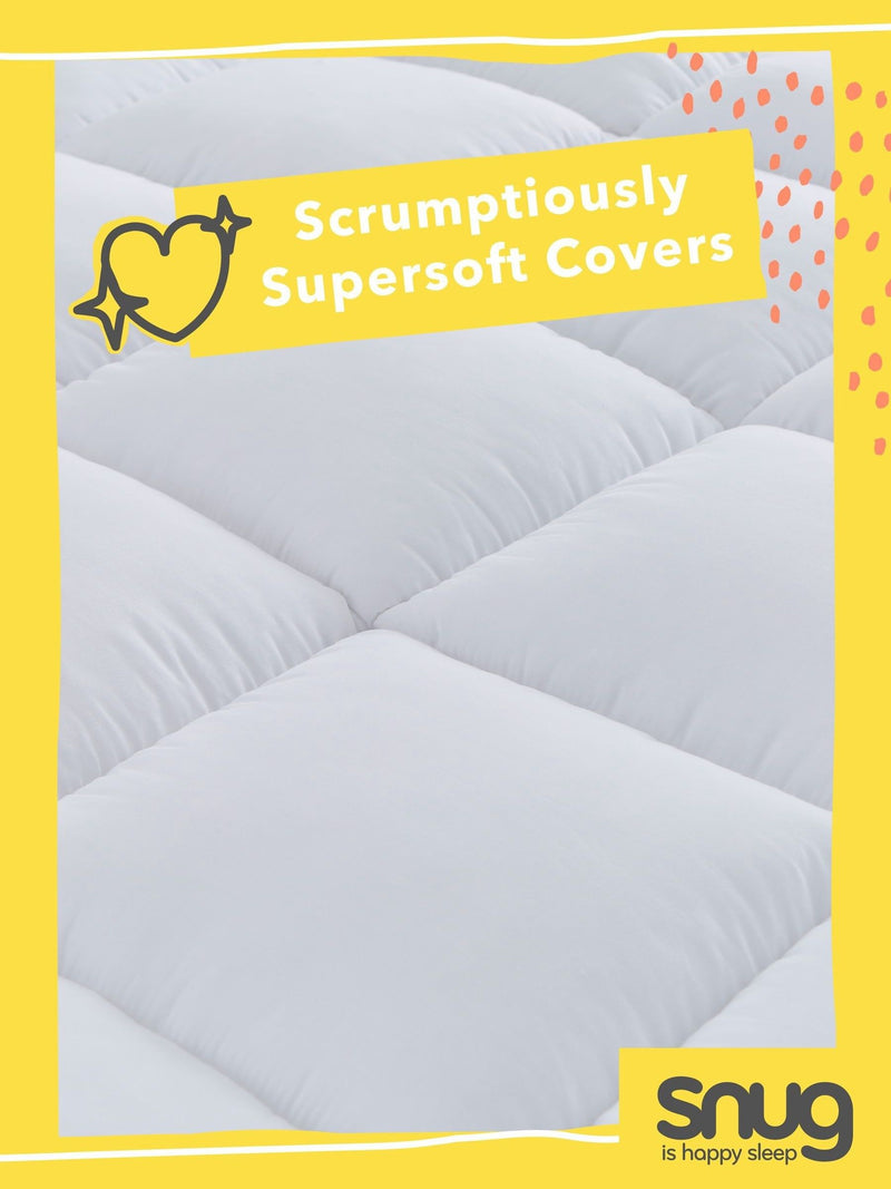 Snug White Deeply Dreamy Mattress Topper 10cm (British brand)