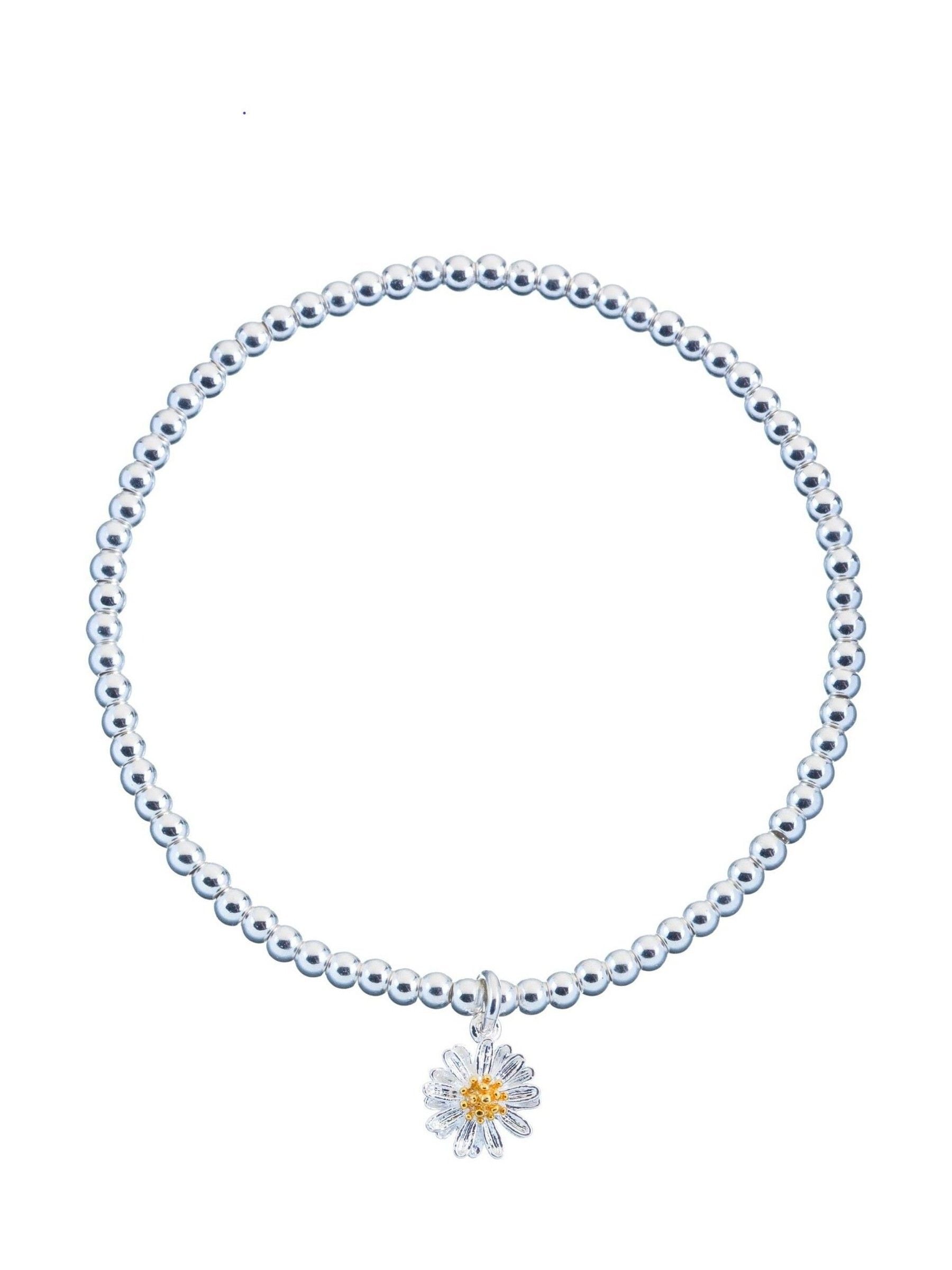 Estella Bartlett Silver Wildflower Bracelet - British product