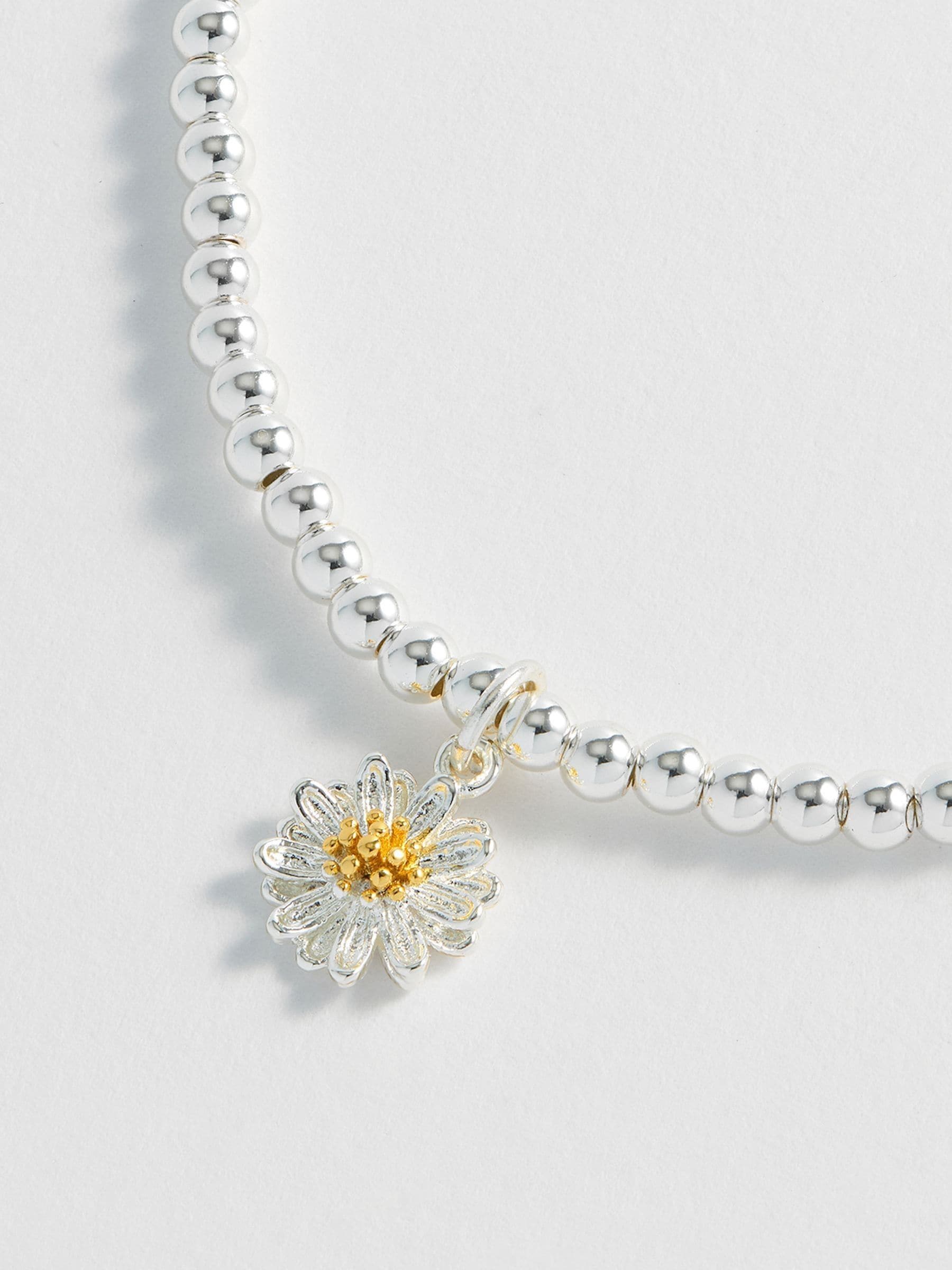 Estella Bartlett Silver Wildflower Bracelet - British product