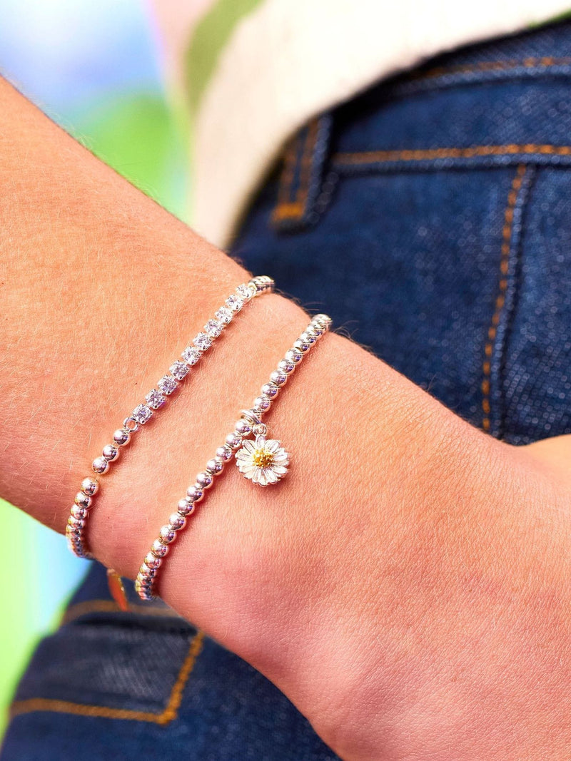 Estella Bartlett Silver Wildflower Bracelet - British product