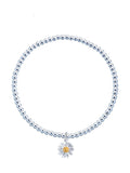 Estella Bartlett Silver Wildflower Bracelet - British product