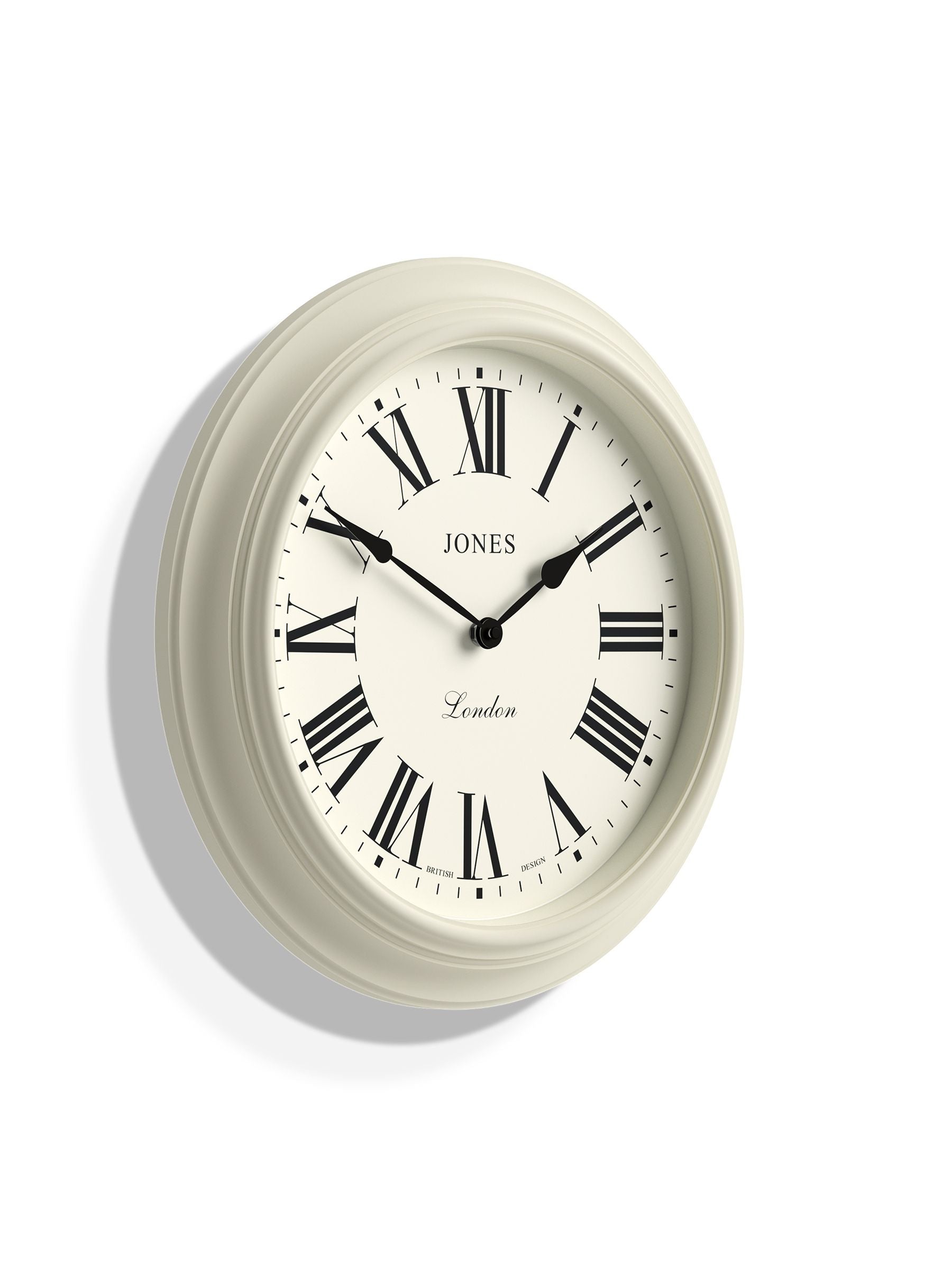 Jones Clocks White Supper Club wall clock 40cm, UK version
