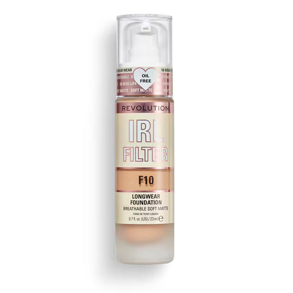 Revolution IRL Filter Longwear Foundation F10, imported from the UK