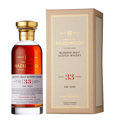 House of Hazelwood The Tops 33-Year-Old Speyside Blended Malt Scotch Whisky 70cl