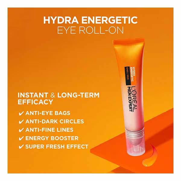 L'Oreal Paris Men Expert Hydra Energetic Eye Roll-On 10ml, UK version