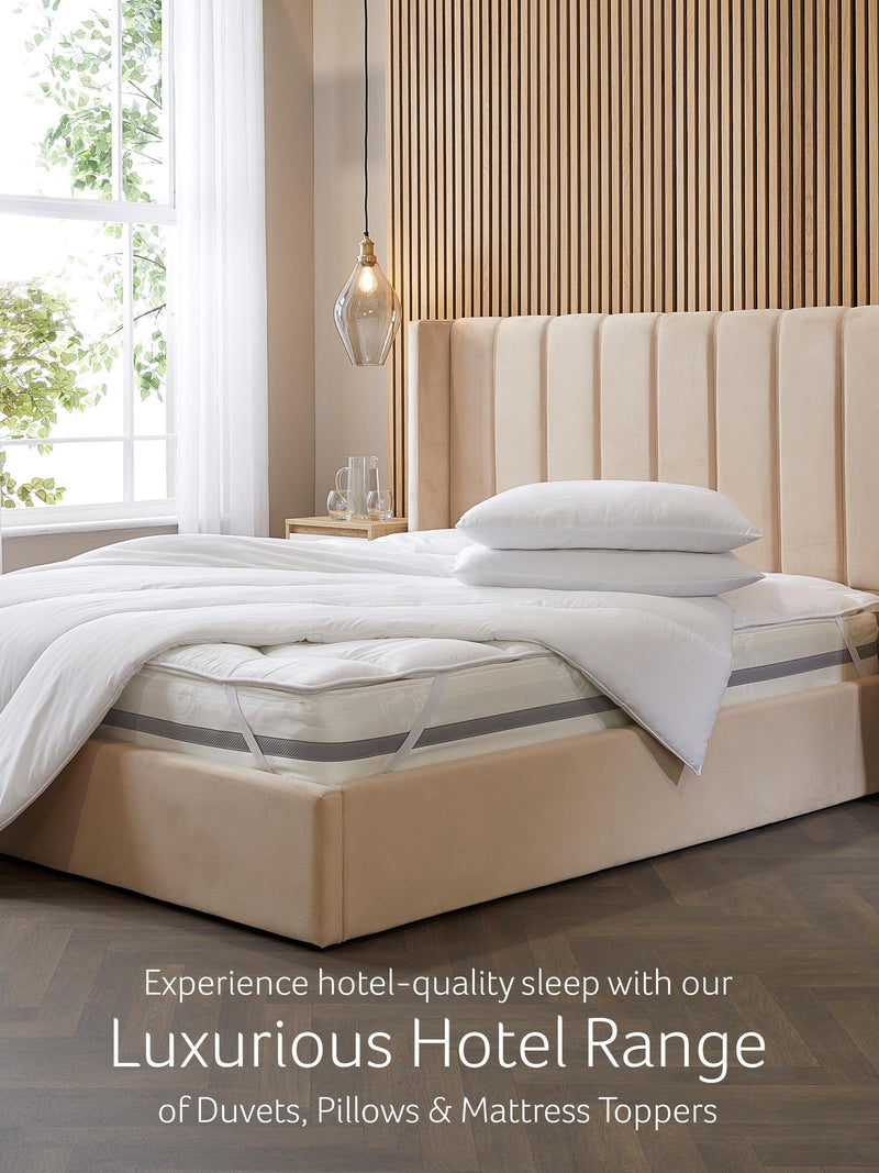 Snuggledown white mattress topper (British brand)