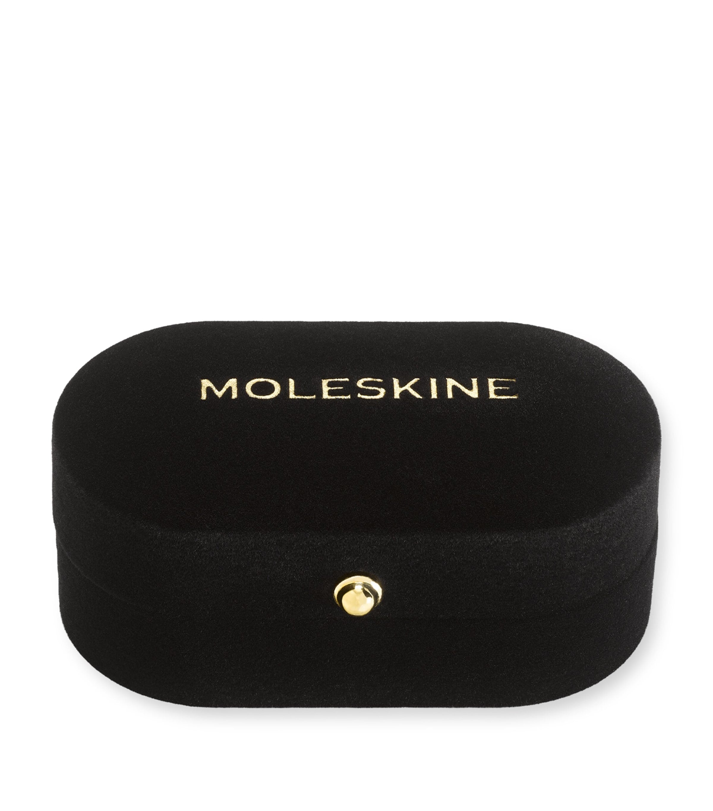 Moleskine gold-plated B notebook charm, imported from the UK