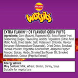 Walkers Wotsits Crunchy Extra Flamin' Hot Sharing Bag Snacks   130g GOODS M&S   