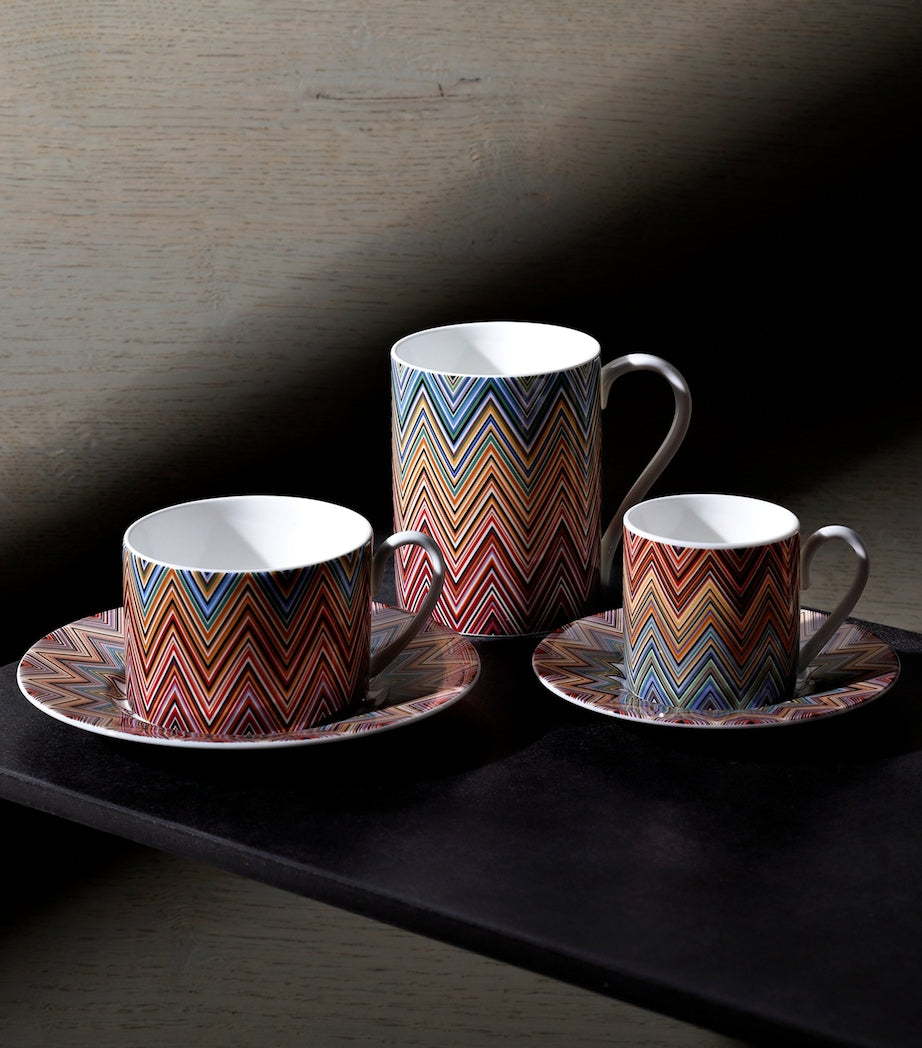 Missoni Home Zigzag Jarris 156 teacup and saucer set, imported from the UK