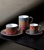 Missoni Home Zigzag Jarris 156 teacup and saucer set, imported from the UK