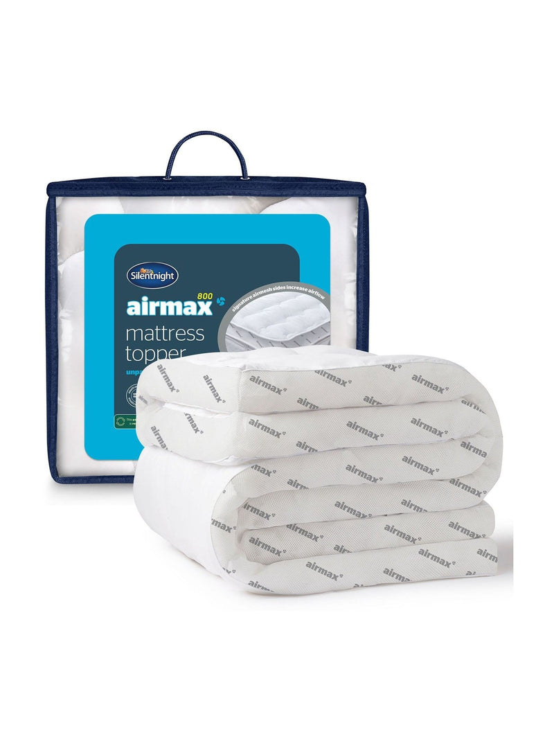 Silentnight White Airmax 800 8cm mattress topper (British brand)