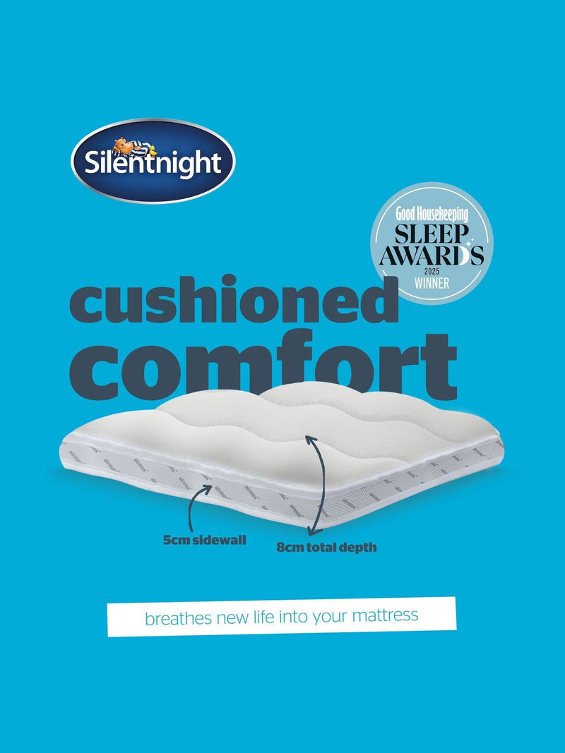Silentnight White Airmax 800 8cm mattress topper (British brand)
