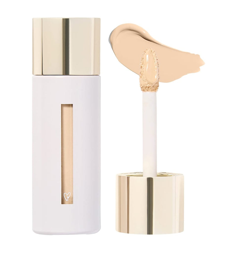 Vegan-Friendly Domed Makeup Brush for Liquid and Powder
