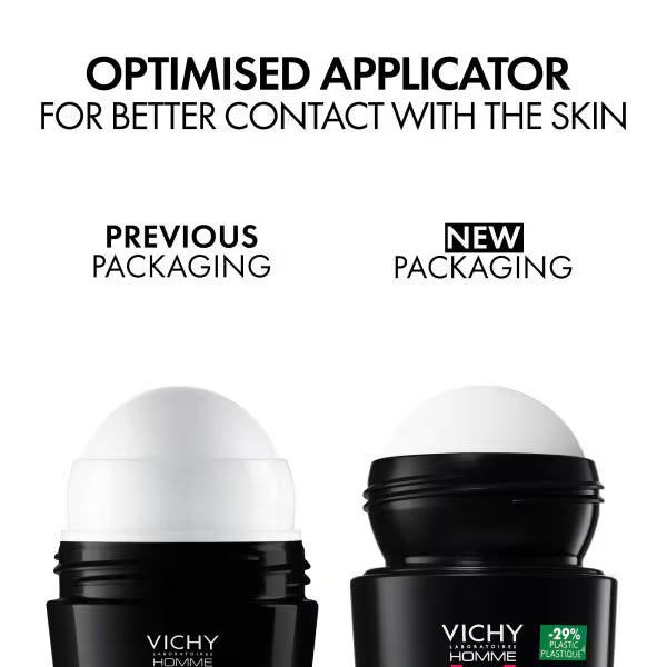 Vichy Homme deodorant roll-on sensitive skin 50ml (British brand)
