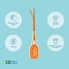 TePe EasyPick interdental brushes XS/S 36 count (British brand)