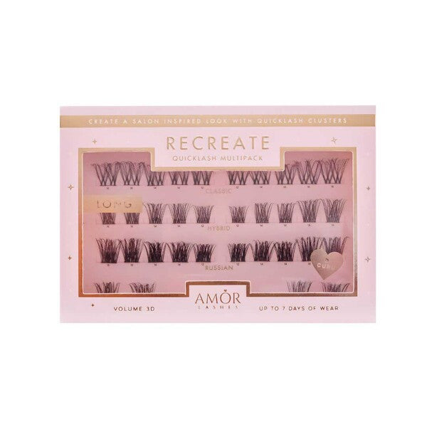 House of Amor false eyelash clusters mixed lengths, UK version