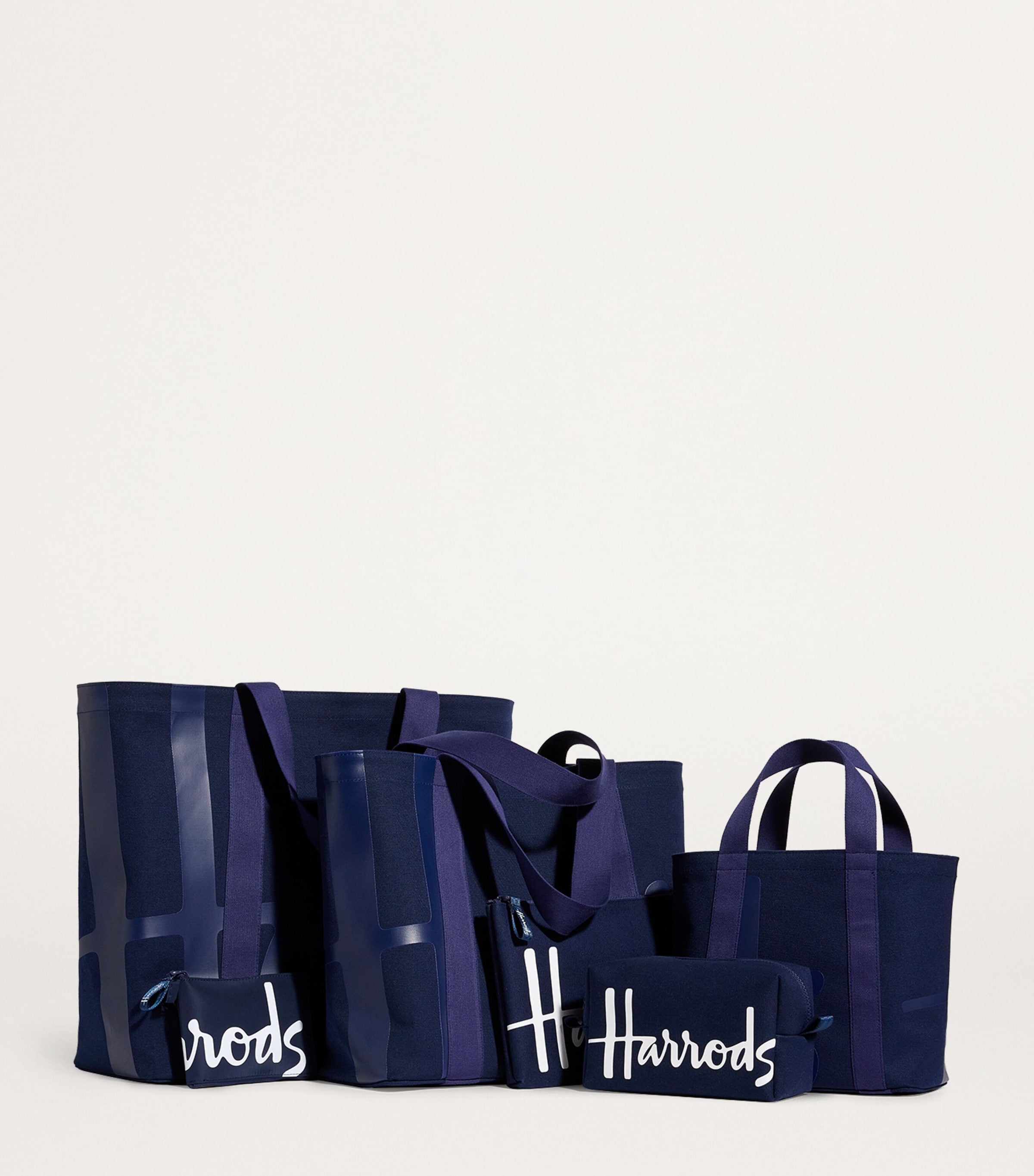 Harrods Medium Cotton Logo Tote Bag