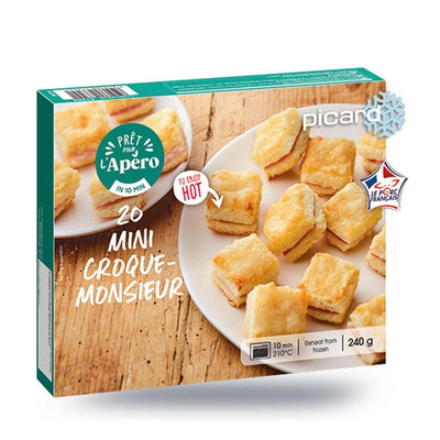 Picard Mini Croque Monsieur Frozen Appetizers 20 Pack