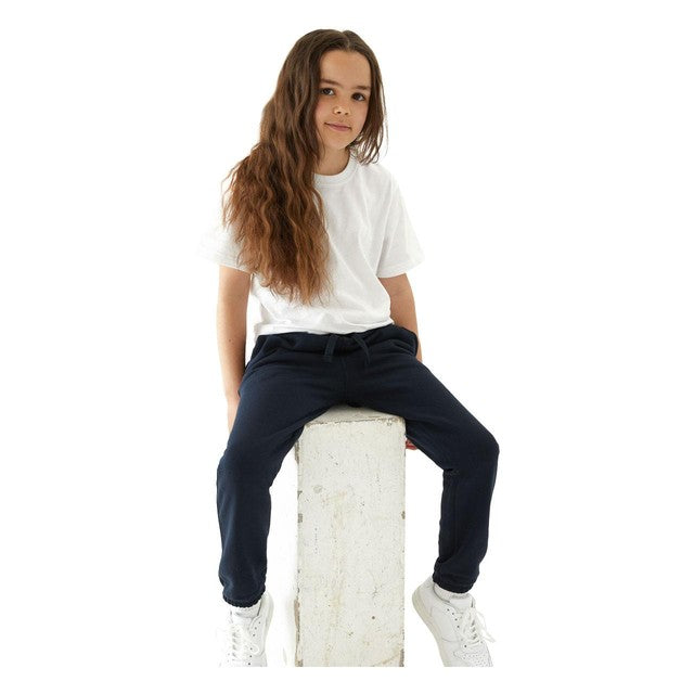 M&S kids cotton-rich joggers navy 8-9 years, imported from the UK
