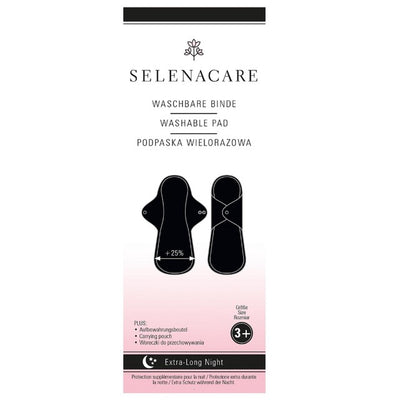 Selenacare Vaskbare Menstruasjonsputer Natt Ekstra Lang