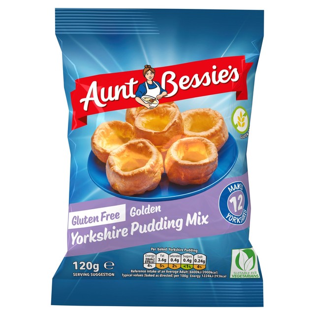 Aunt Bessie's gluten-free Yorkshire pudding mix 120g - British product