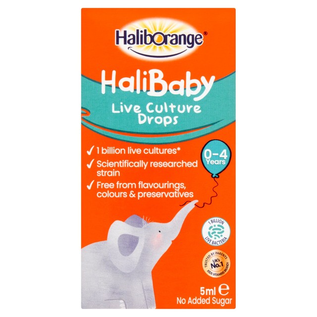 Haliborange baby live culture drops 5ml, UK version