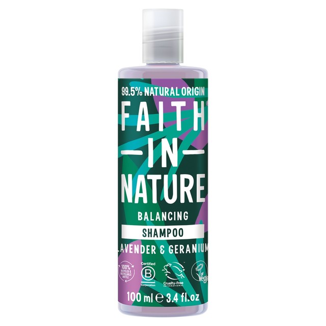 Faith In Nature Lavender & Geranium shampoo 100ml - British product