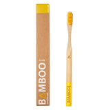Bamboo Club yellow adult manual toothbrush - British product