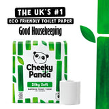 The Cheeky Panda Natural 3-Ply Bamboo Toilet Tissue 9 Roll Pack - British product