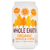 Whole Earth sparkling orange and lemon drink 330ml (British brand)
