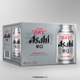 Asahi Super Dry lager beer 6 x 330ml cans - British product