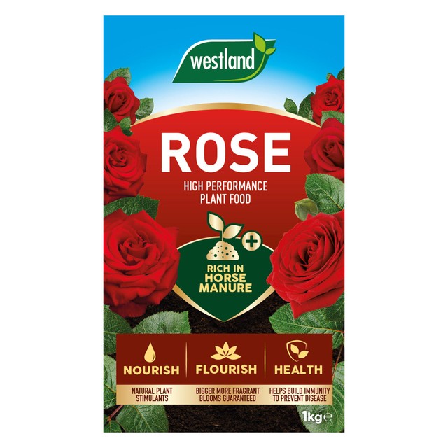 Gro Sure rose plant food enriched with horse manure 1kg (British brand)