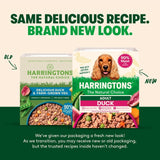 Harringtons grain free duck and potato wet dog food 400g, UK version
