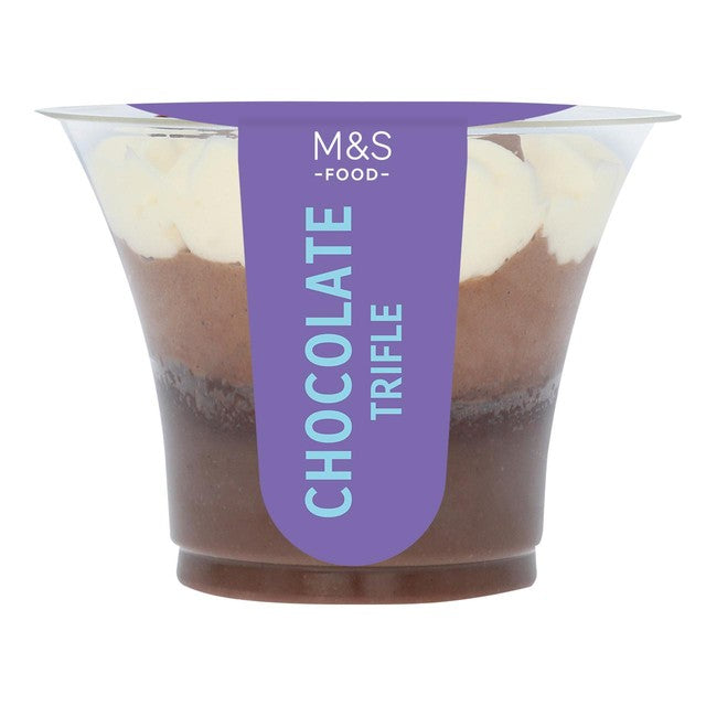M&S chocolate trifle dessert 125g, imported from the UK