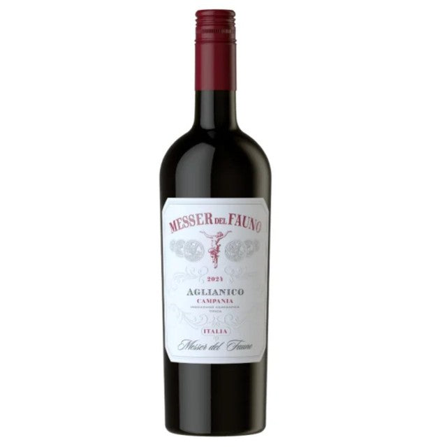 Messer del Fauno red wine Campania Aglianico 75cl, imported from the UK
