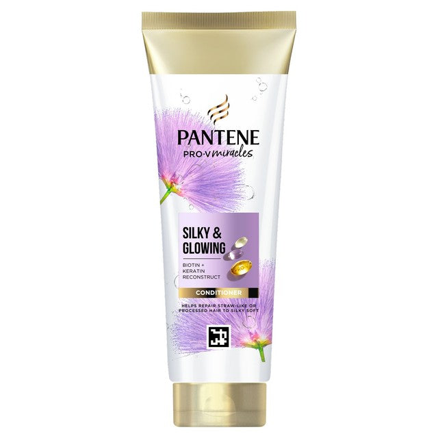 Pantene Silky Glowing Conditioner 275ml, imported from the UK