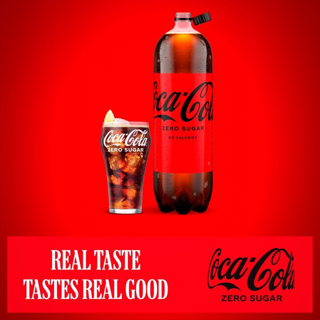 Coca-Cola Zero Sugar cola drink 1.25L - British product