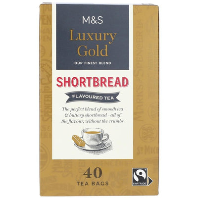 M&S Luxury Gold Shortbread Biscuit Te Poser 40 Te Poser