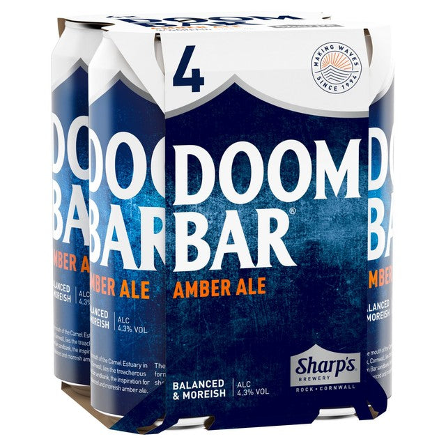 Sharp's Doom Bar Exceptional Amber Ale 4 x 500ml (British brand)