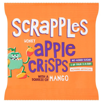 Scrapples Apple & Mango Fruit Crisps Dried Fruit Snacks 12g