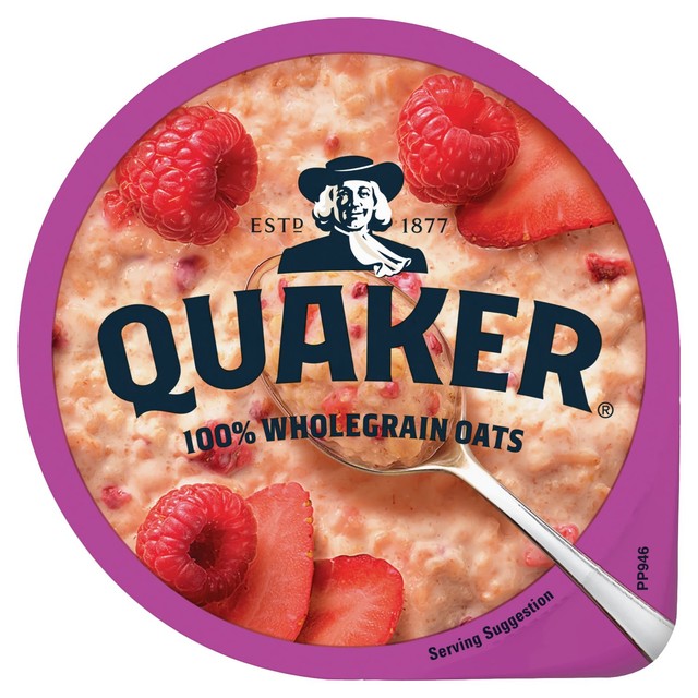 Quaker Porridge Pot Summer Berries 58g, imported from the UK