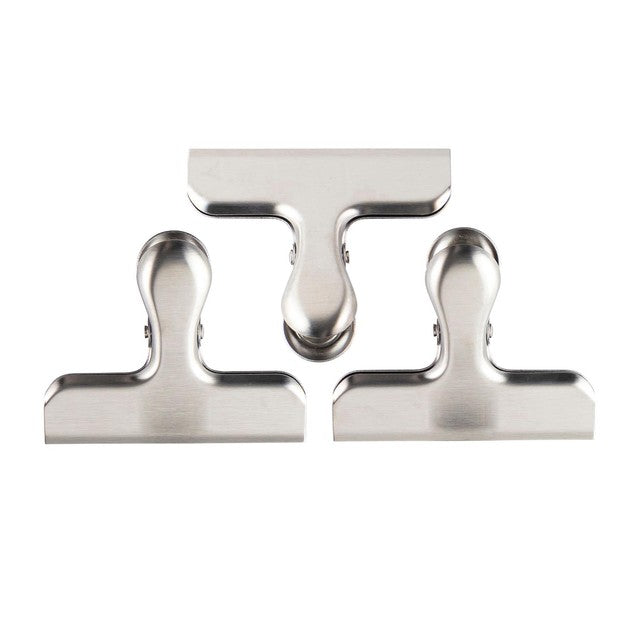 Taylor's Eye Witness stainless steel medium bag clips 3 pack (British brand)