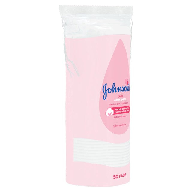 Johnson's Baby Cotton Pads 50 Pads, UK version