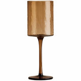 M&S brown hammered wine glasses set of 4, imported from the UK