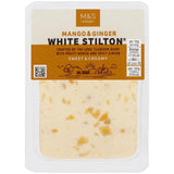 M&S White Stilton cheese Mango Ginger 200g, imported from the UK