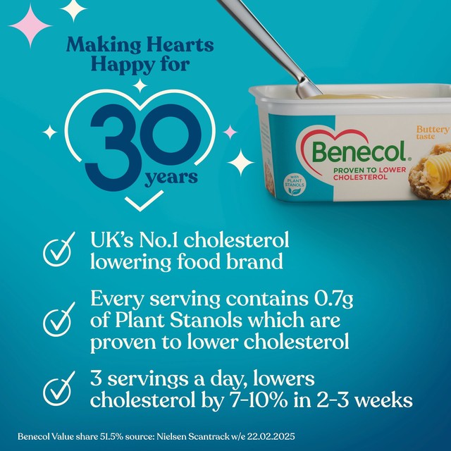 Benecol cholesterol lowering light spread 500g - British product